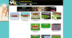 Desktop Screenshot of footballheadgames.com