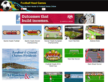 Tablet Screenshot of footballheadgames.com